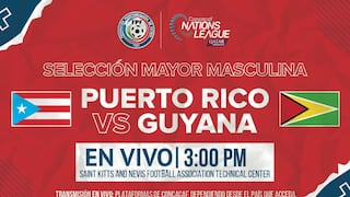 ¿Qué canal transmitió Puerto Rico vs. Guyana por Liga de Naciones de la Concacaf?