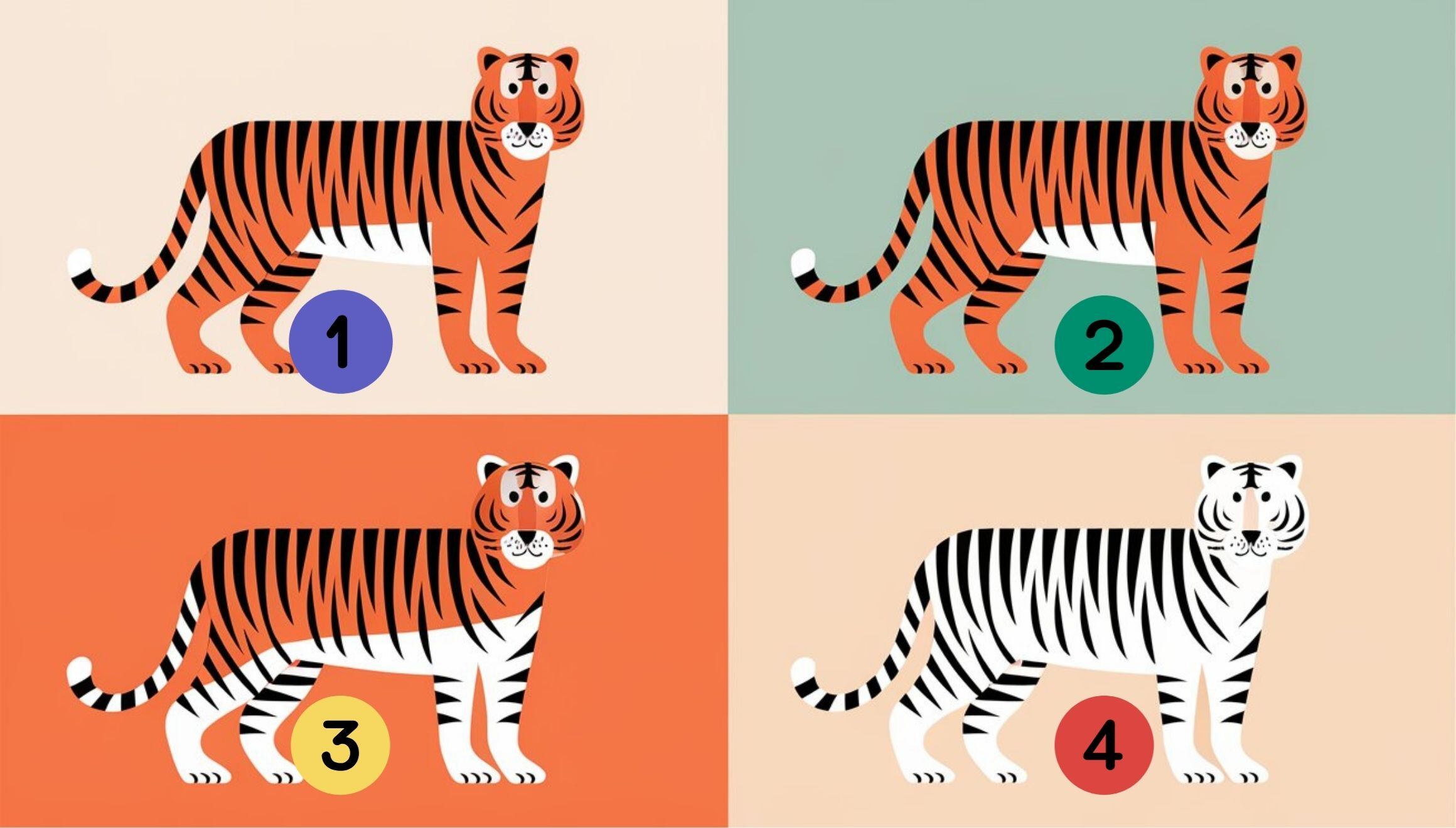 Test de personalidad: escoge uno de los tigres para descubrir tu mayor fortaleza (Foto: Depor).