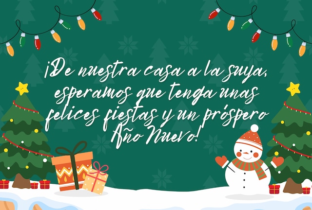 ¡De nuestra casa a la suya, esperamos que tenga unas felices fiestas y un próspero Año Nuevo! | Crédito: Canva / Composición Depor