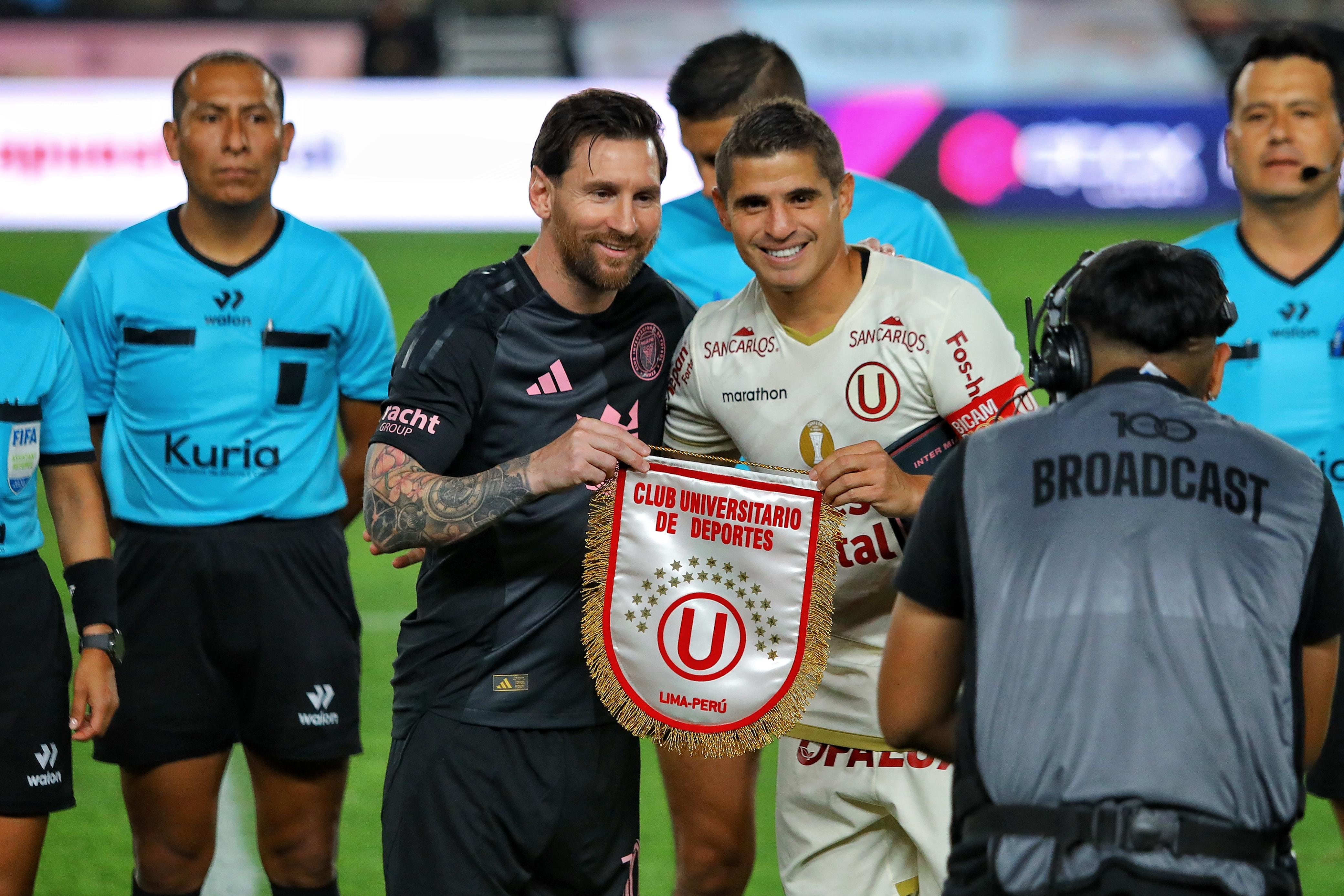 Inter de Miami enfrentó a Universitario de Deportes, en el Estadio Monumental, en enero de este año. (Foto: Joel Alonzo/@photo.gec)