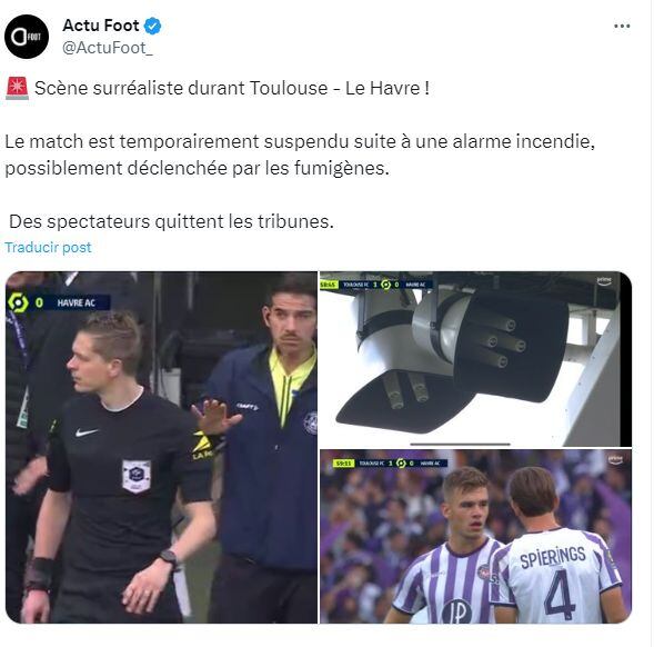 Más detalles de lo ocurrido este domingo en el estadio Municipal de Toulouse.