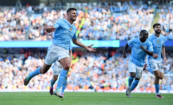 Manchester City se coronó campeón de la Premier League tras vencer a West Ham por 3-1. (Foto: Getty Images)