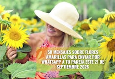 💐 50 mensajes sobre flores amarillas para enviar por WhatsApp a tu pareja este 21 de septiembre 2026