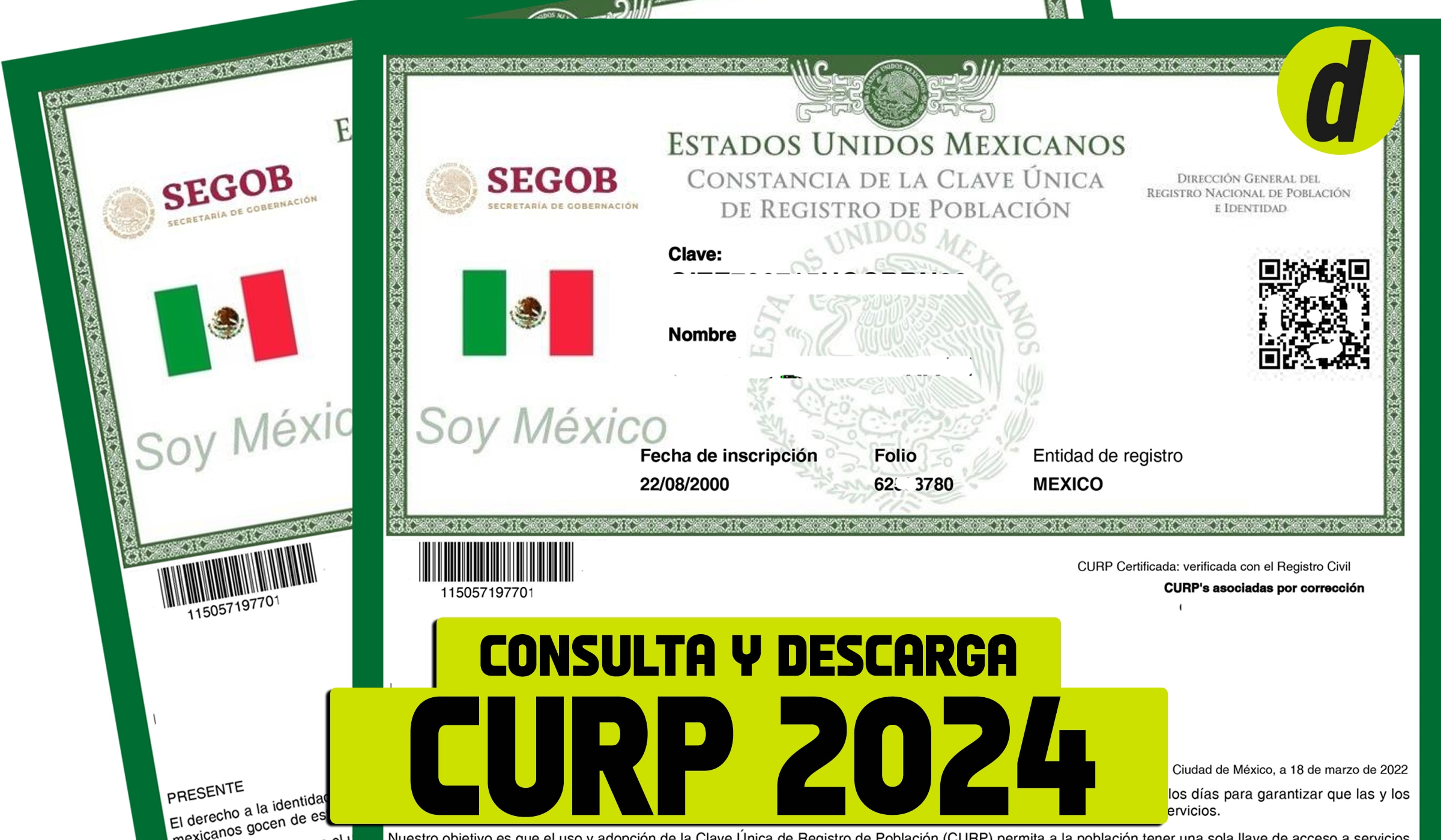 Consulta y descarta tu CURP 2024 (Foto: Depor)