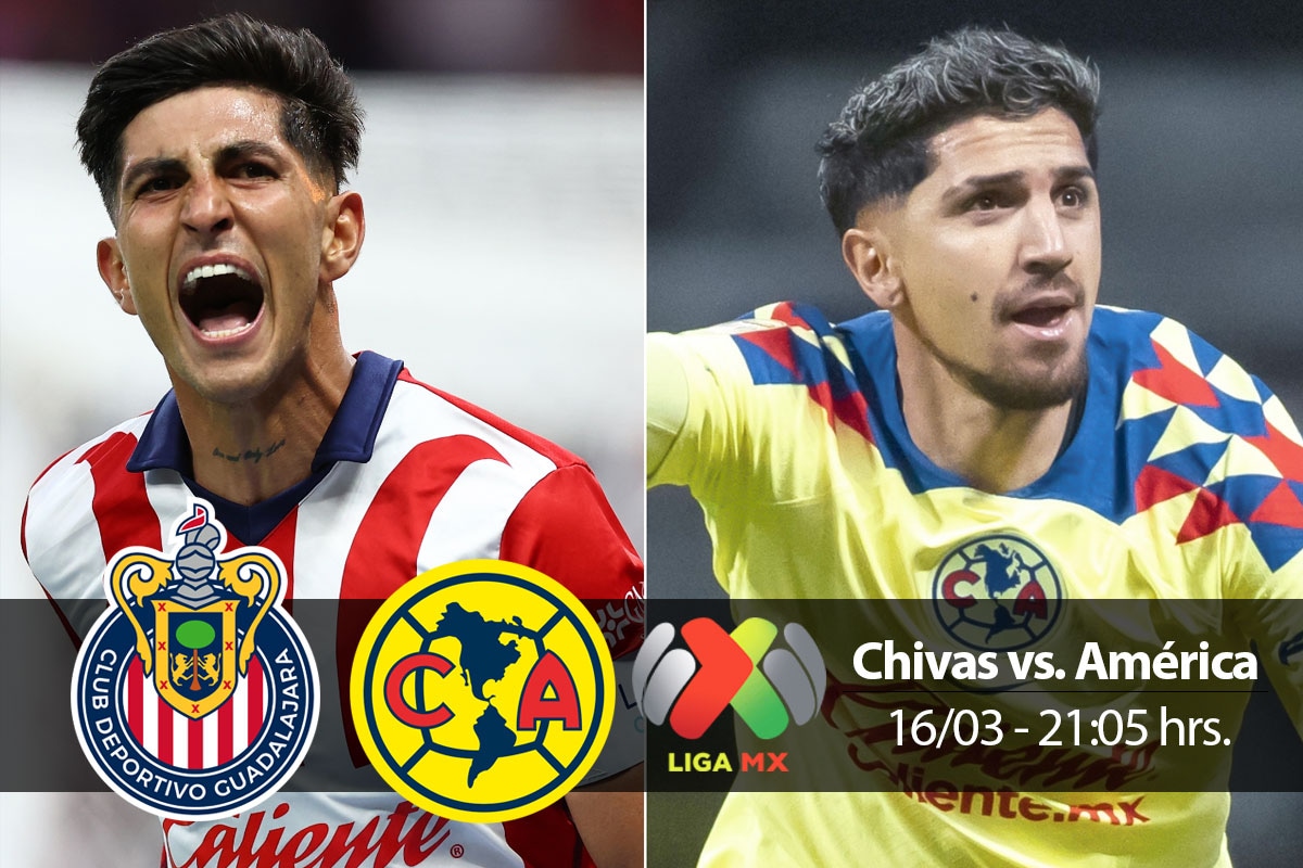Desde el estadio Akron, Chivas vs. América juegan una nueva edición del Clásico Nacional a partir de la 21:05 horas por el Clausura Liga MX. (Foto: AFP/Composición)