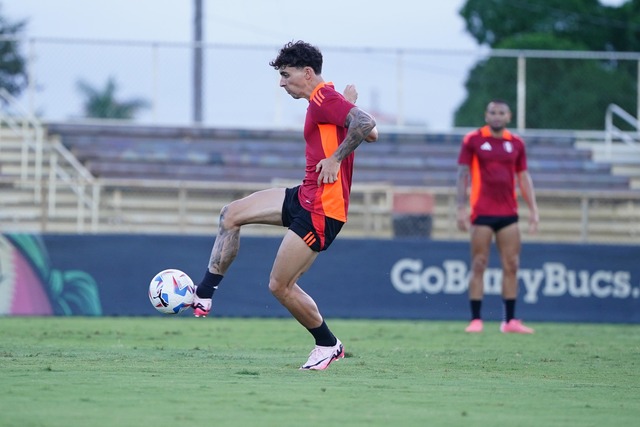 Selección Peruana realizó su último entrenamiento en Miami. (Foto: FPF)