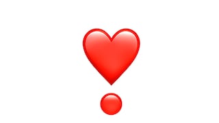 El significado del emoji de corazón con punto abajo en WhatsApp