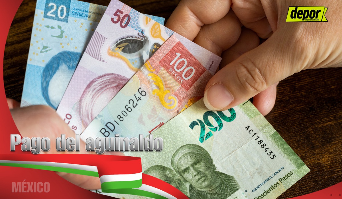 Aguinaldo 2023 de diciembre: revisa qué día depositan el dinero y cómo calcular el monto en México. (Foto: Composición).