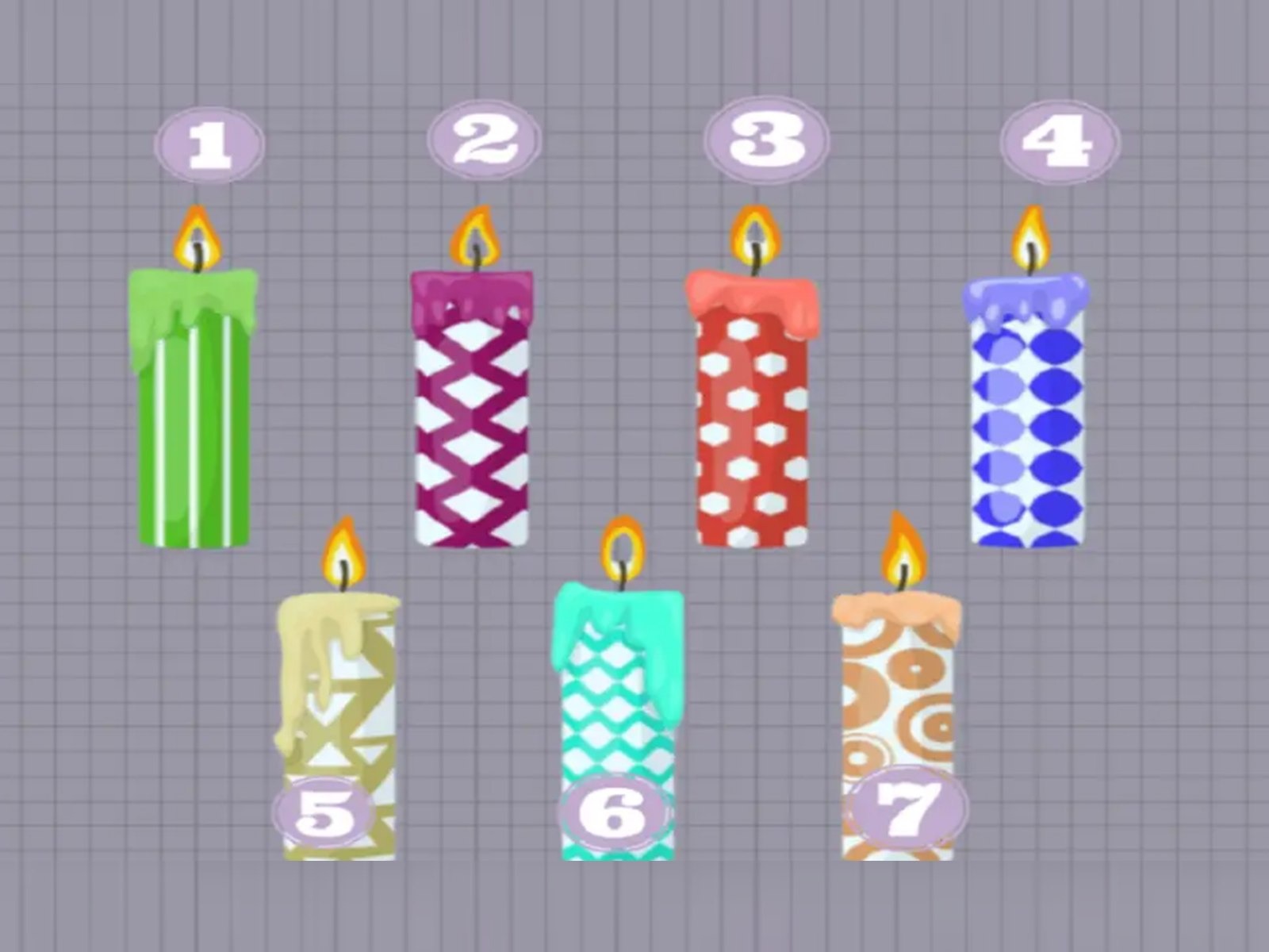 TEST VISUAL | En esta imagen se pueden apreciar varias velas. Tienes que seleccionar una. (Foto: namastest.net)