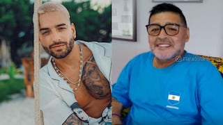 Maluma comparte sentido mensaje en Instagram tras la muerte de Diego Maradona