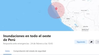 ¿Cómo saber si tus contactos de Facebook están bien tras las lluvias en Perú?
