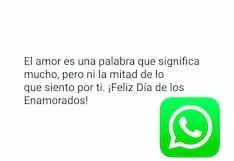 Aquí las mejores frases por el Día de San Valentín para enviar por WhatsApp