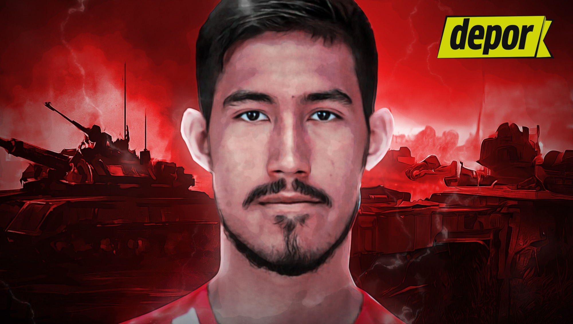 Sebastián Hernández, el futbolista peruano que enfrenta la guerra Israel-Gaza. (Imagen: Depor)