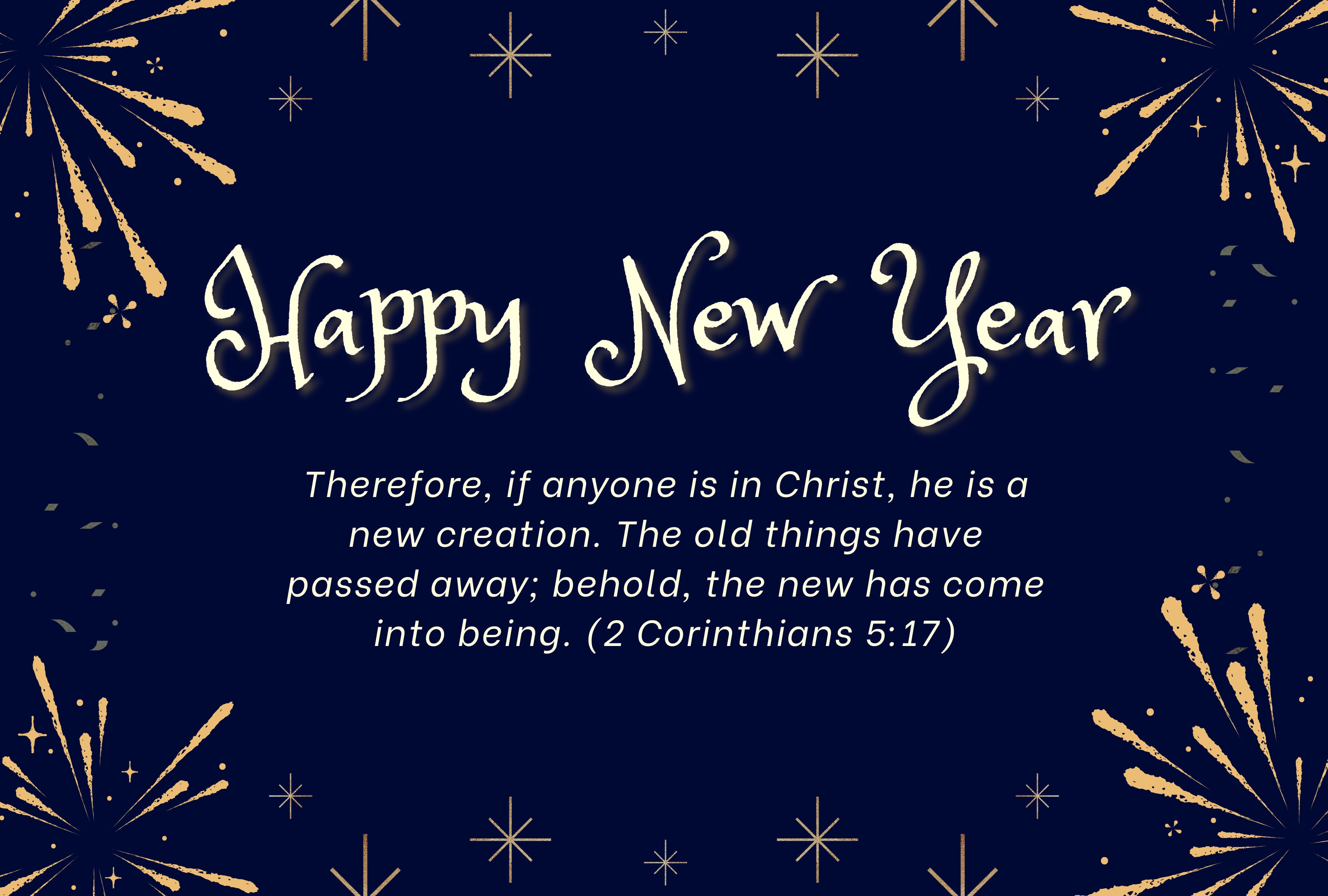 Therefore, if anyone is in Christ, he is a new creation. The old things have passed away; behold, the new has come into being. (2 Corinthians 5:17) | Photo by canva.com / Depor