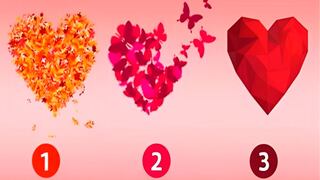 Escoger uno de los corazones en esta imagen te hará saber cuál es tu mayor anhelo