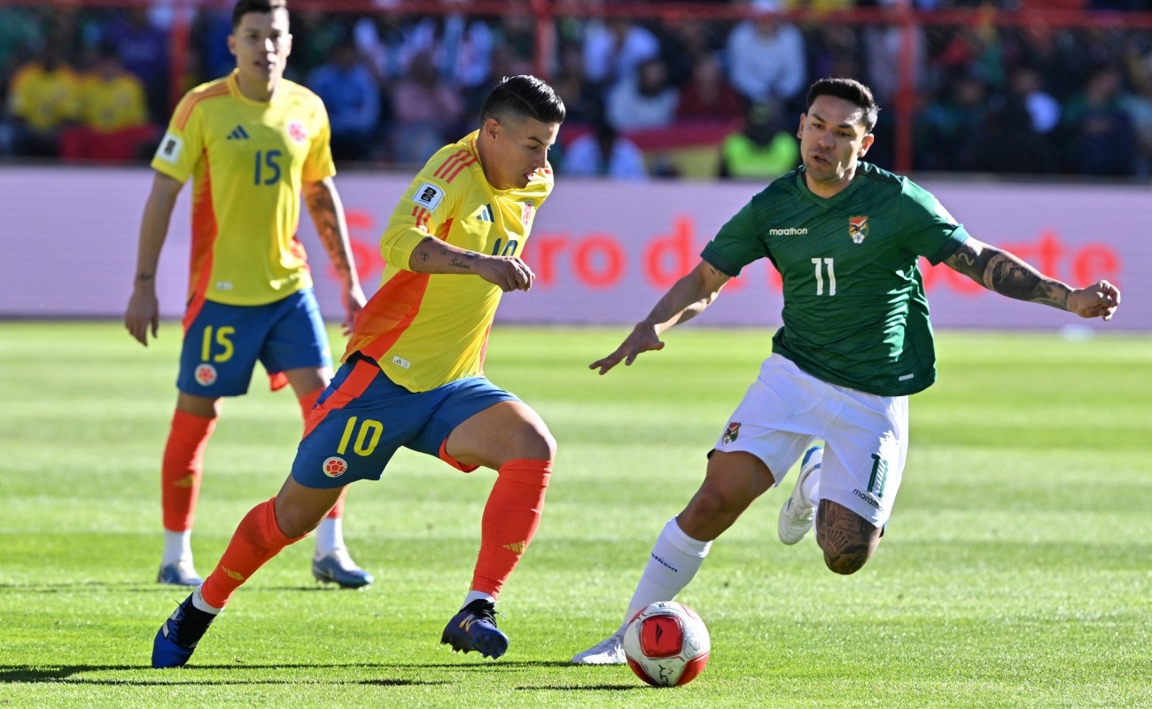 Bolivia venció a Colombia en El Alto por Eliminatorias 2026. (Foto: AFP)