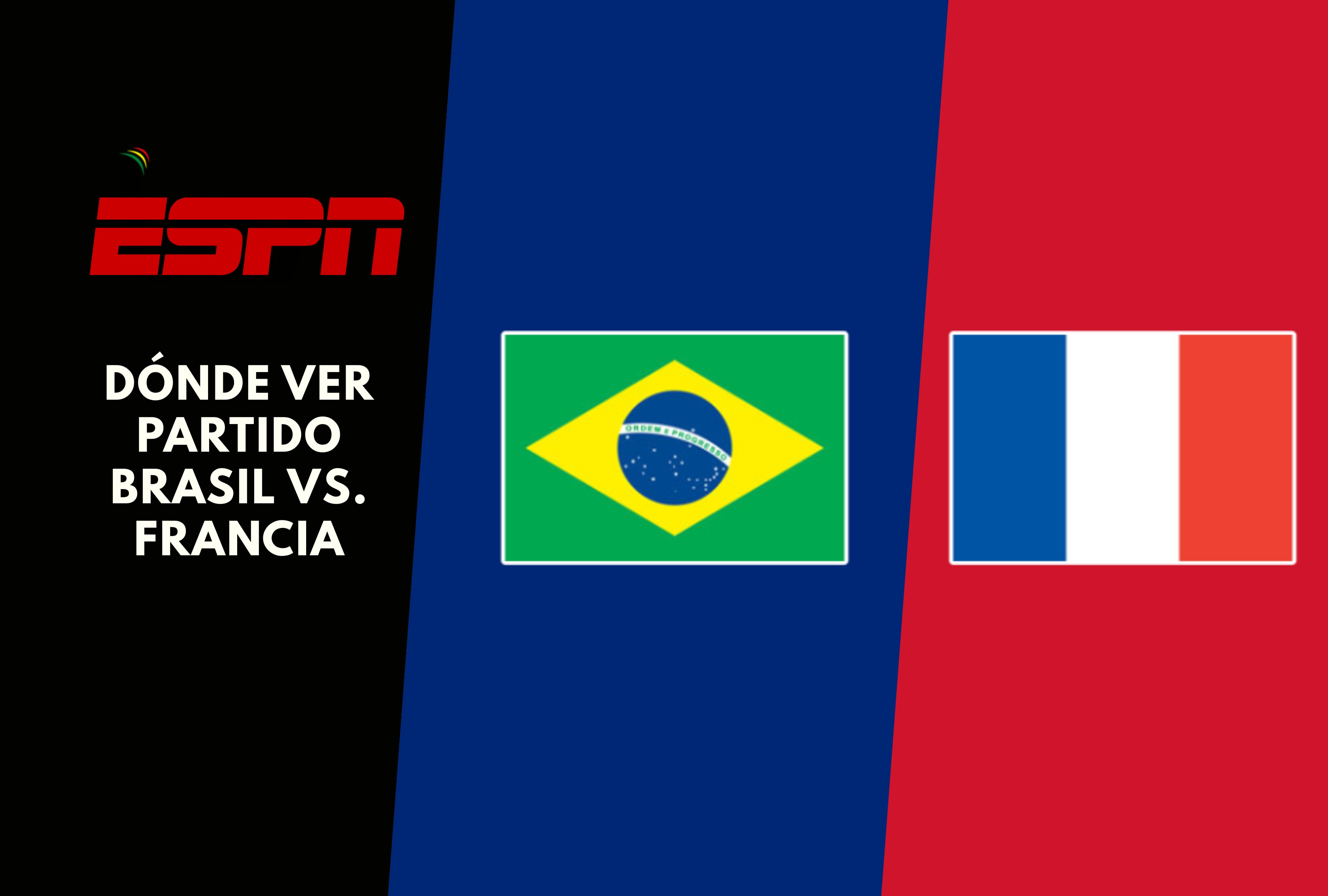 ¡Partidazo imperdible! Mira el Brasil vs. Francia en vivo por ESPN y Disney Plus Premium Online. Te decimos dónde seguir este clásico mundial en Fútbol TV desde Estados Unidos. ¡Disfruta del ‘Joga Bonito’ contra los ‘Bleus’ en HD! | Crédito: fifa.com / Composición Depor