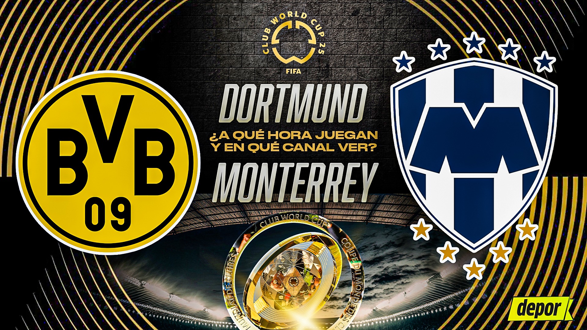Monterrey vs. Dortmund: a qué hora juegan y en qué canales ver por el Mundial de Clubes