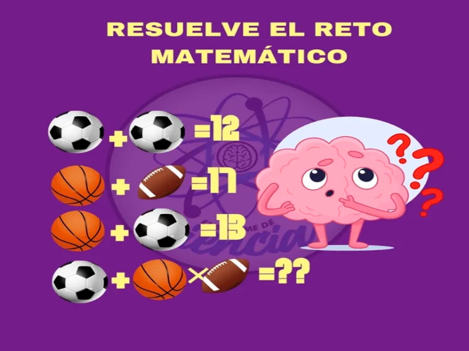 Tienes que poner de tu parte para intentar encontrar la solución de este complicado reto matemático.| Foto: fresherslive