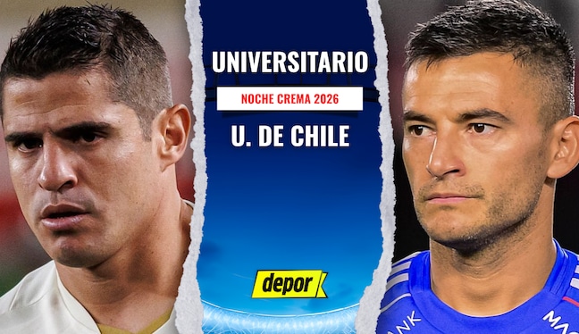 Universitario vs. U. de Chile se enfrentan por la 'Noche Crema 2026'. (Diseño: Christian Marlow / Depor)