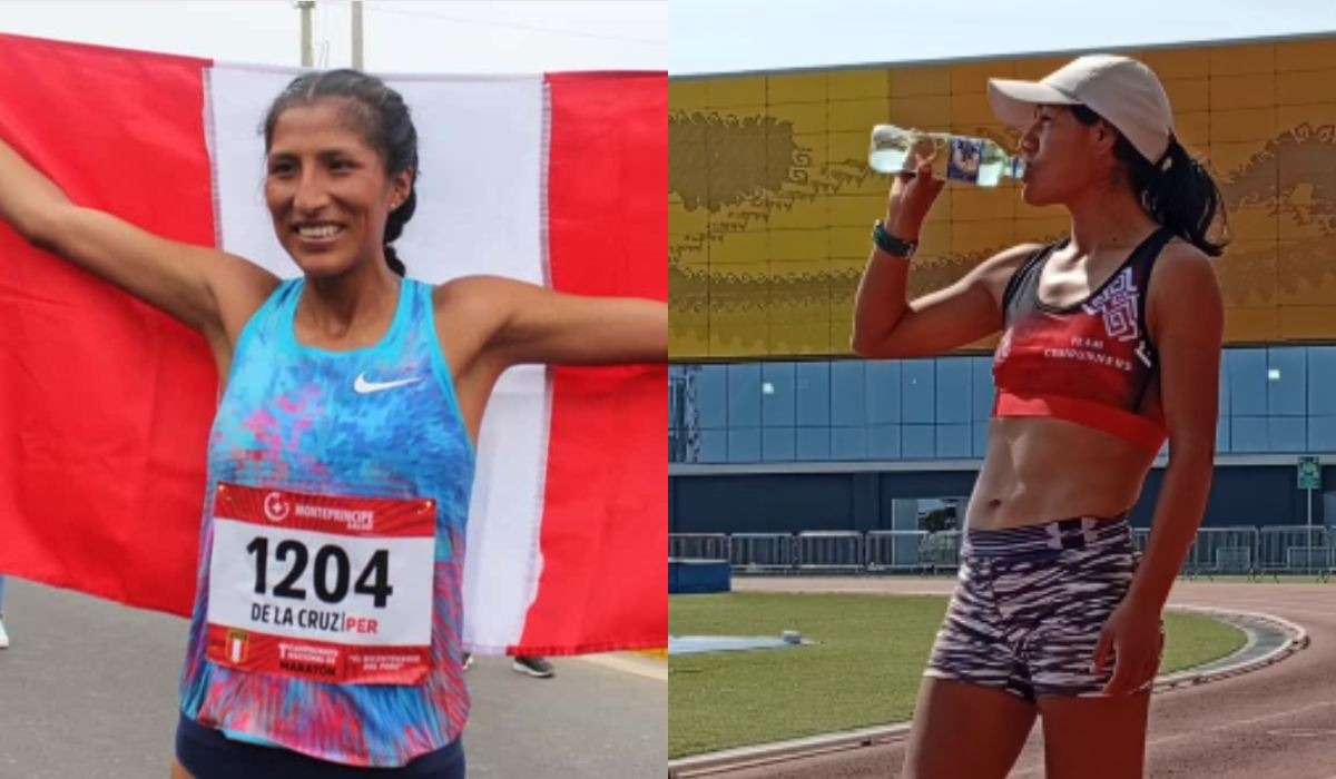 Jovana de la Cruz y Dina Velásquez quedaron en el podio de la Maratón de Santiago. (Foto: Composición / Instagram)