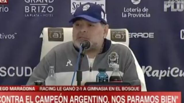 "Bailaba": la curiosa respuesta que dio Maradona por actitud del 'Chacho' Coudet ante Gimnasia [VIDEO]