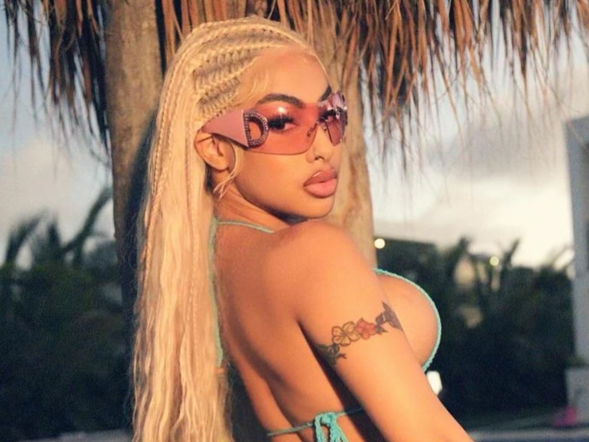Yailin La Más Viral presumiendo de un bikini que resalta su tonificada figura (Foto: Yailin La Más Viral / Instagram)