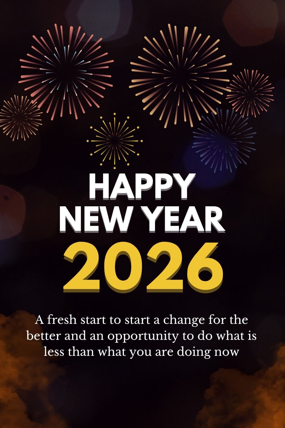 Elige una de estas 20 opciones de tarjetas para desear un ¡Feliz Año Nuevo 2026! este 31 de diciembre y 1 de enero. Compártela en todas las redes sociales. (Foto: Pinterest)