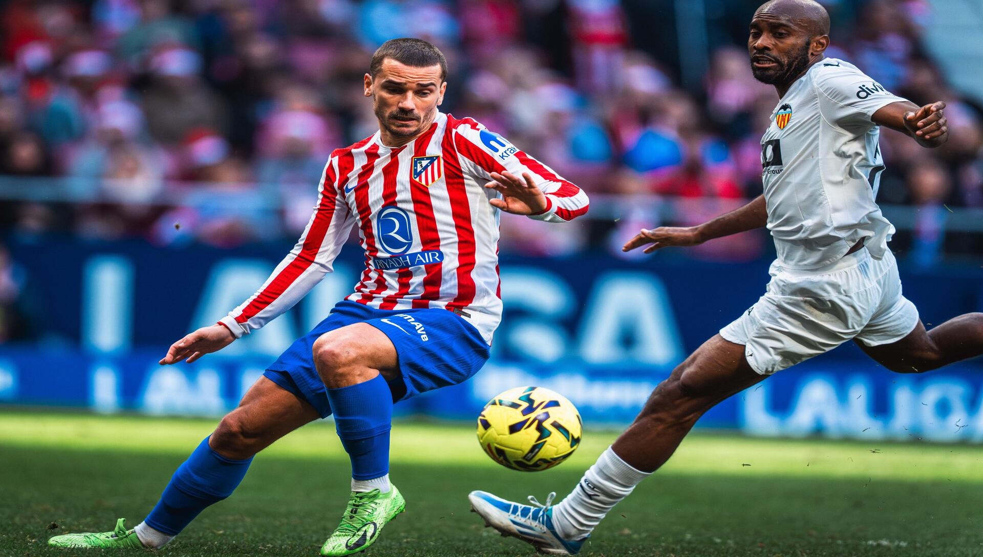Los colchoneros intentarán terminar el año con una victoria en el partido Girona vs Atlético de Madrid (Crédito: Alamy Stock Photo).