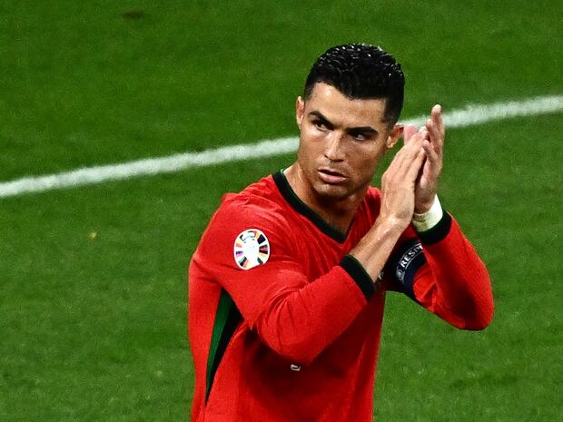 Cristiano Ronaldo no pudo anotar en el Portugal 2-1 Rep. Chequia por la Eurocopa 2024. (Foto: AFP)