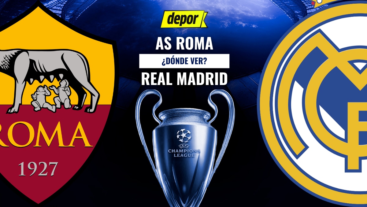 Real Madrid vs. Roma se enfrentan por la fecha 2 de la Champions League, con la transmisión de ESPN, Disney Plus, HBO MAX, TNT Sports y Movistar Liga de Campeones. (Diseño: Depor)