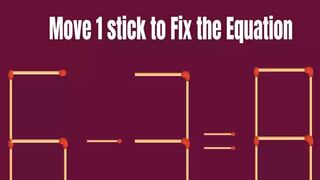 Dispones de solo un movimiento para corregir la ecuación de este reto matemático