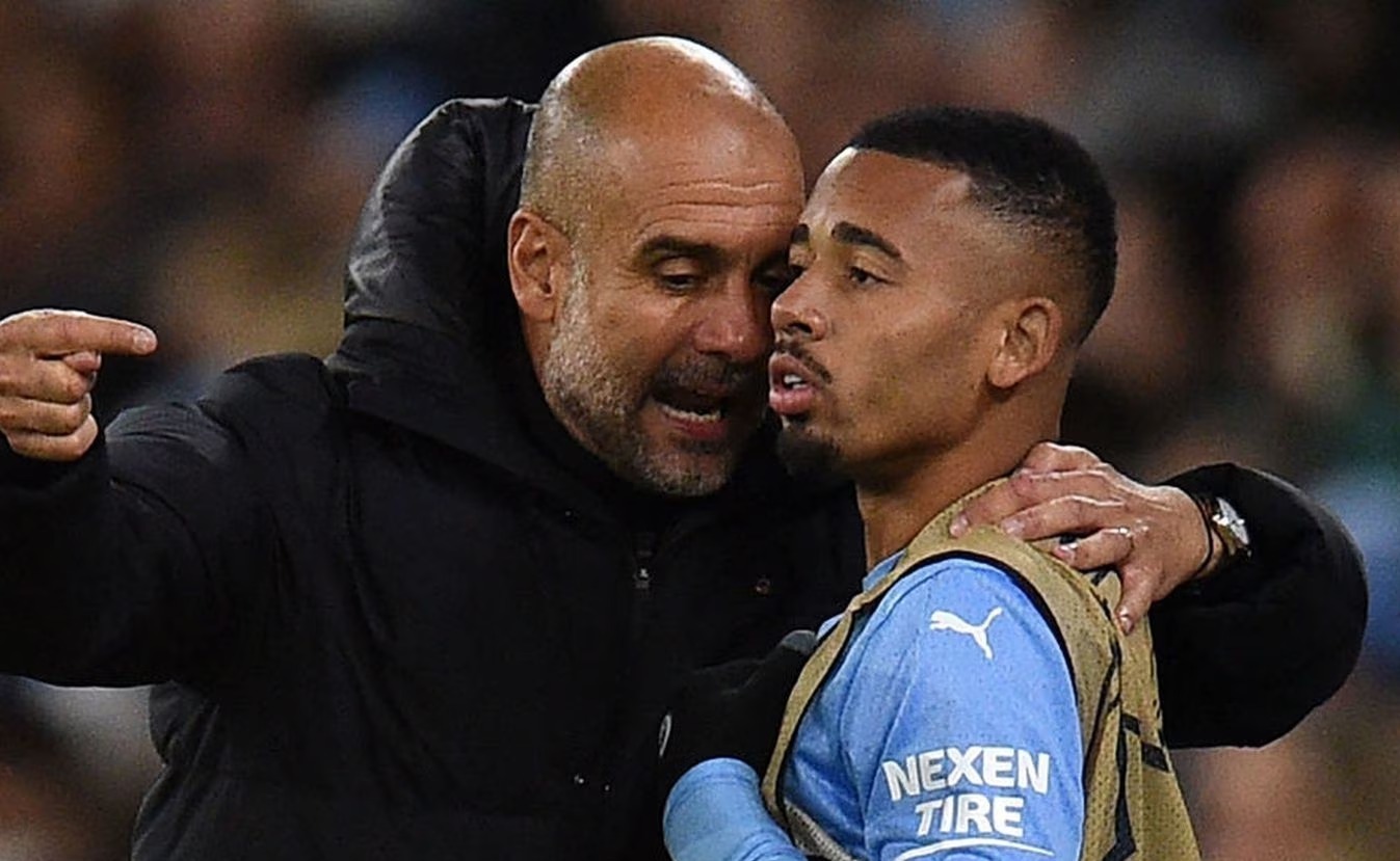 Gabriel Jesús reveló el incidente que vivió con Pep Guardiola. (Foto: Getty Images)