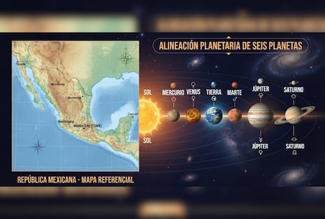 Horario y dónde ver mejor la alineación de los seis planetas del 12 de agosto en México