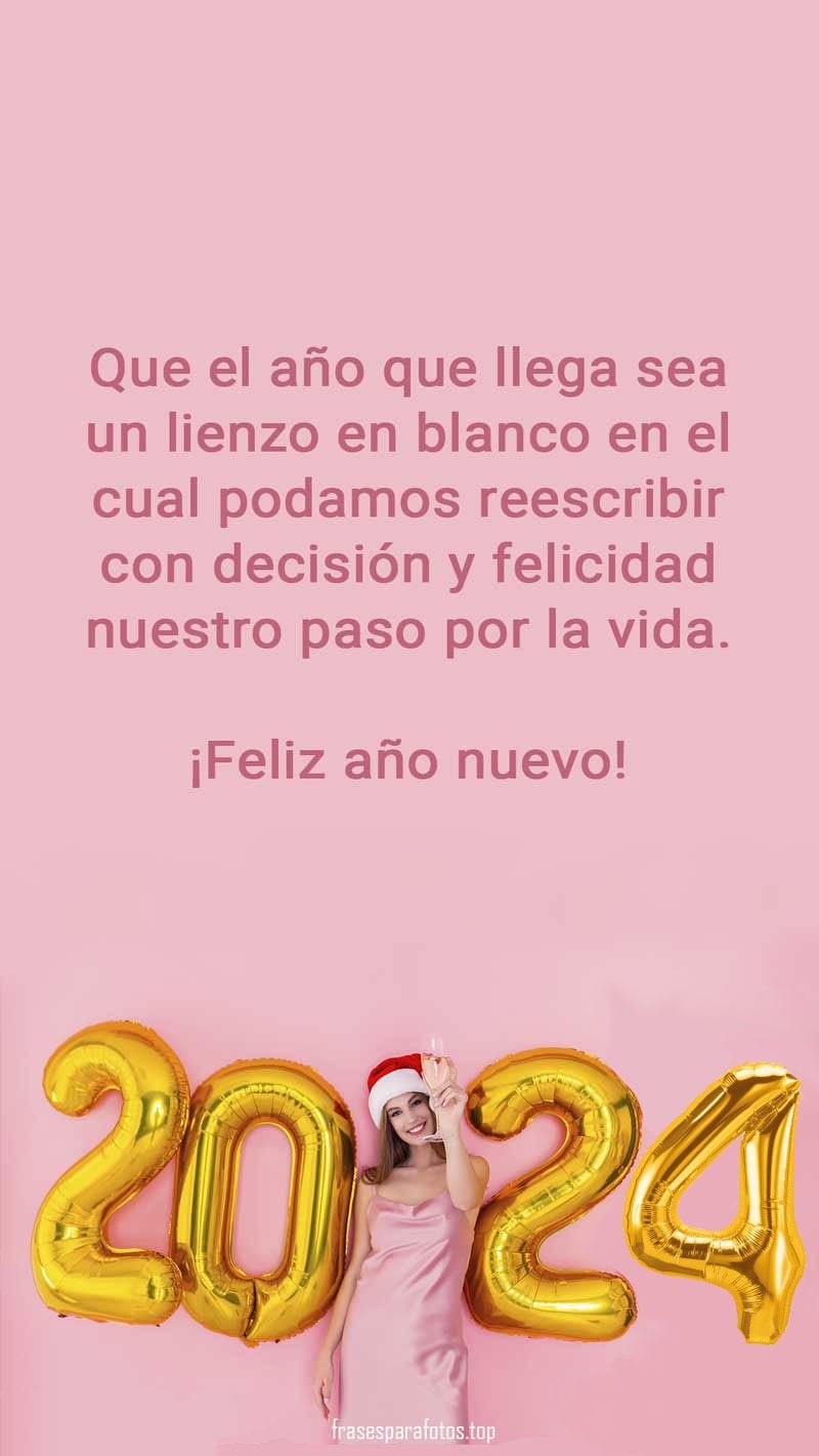 Imágenes con frases para la celebración del Año Nuevo 2024. (Foto: Internet)