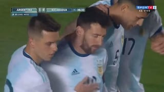 ¡Hizo lo que quiso! La genial jugada de Messi para sacarse a tres rivales y anotar el 1-0 ante Nicaragua [VIDEO]