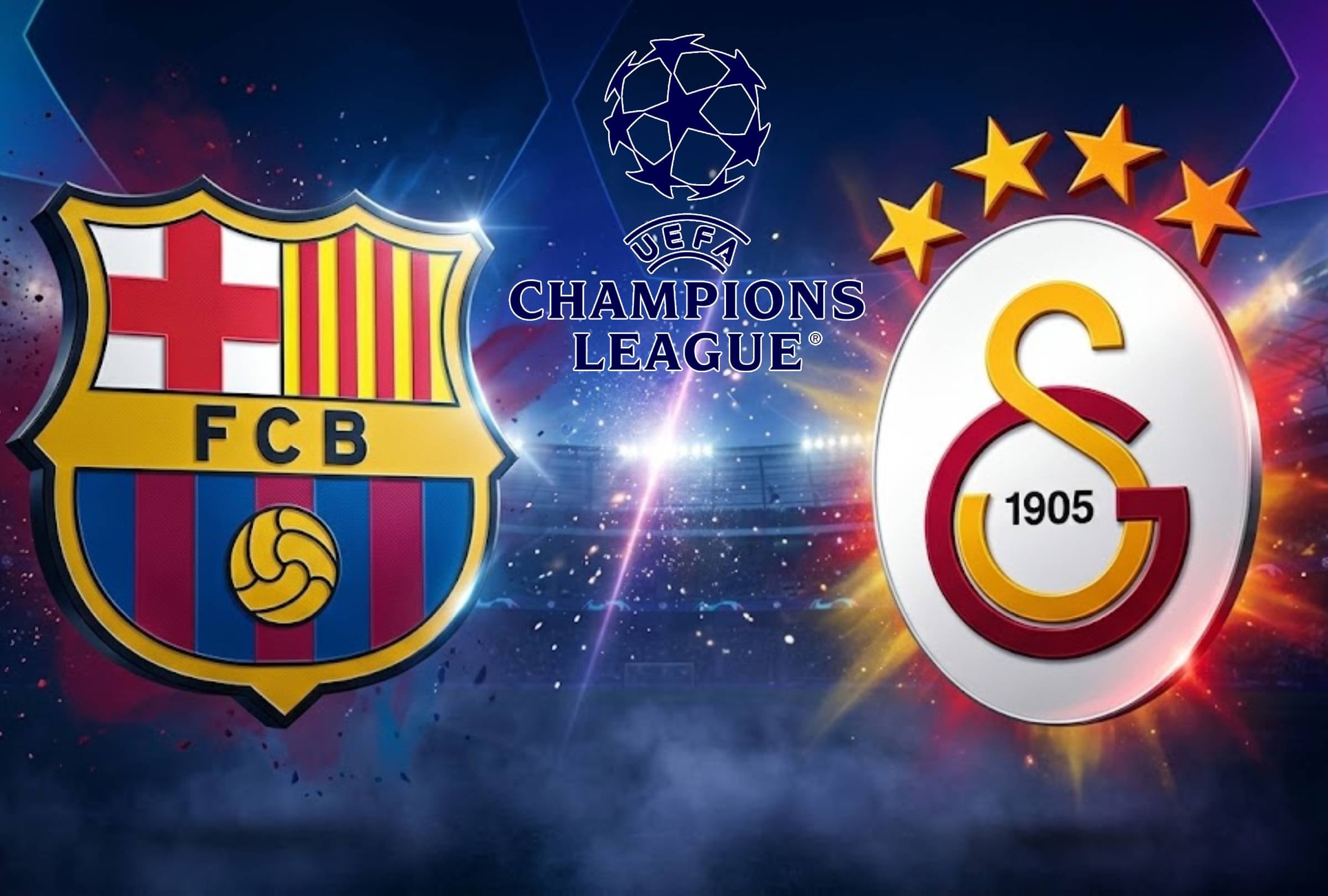 SARIYER, ESTAMBUL (TURQUÍA), 13/10/2026. Te presentamos los canales de TV y horarios para que puedas ver EN VIVO el partido entre Barcelona vs. Galatasaray por la UEFA Champions League. FOTO: Imagen creada por la IA de Gemini.