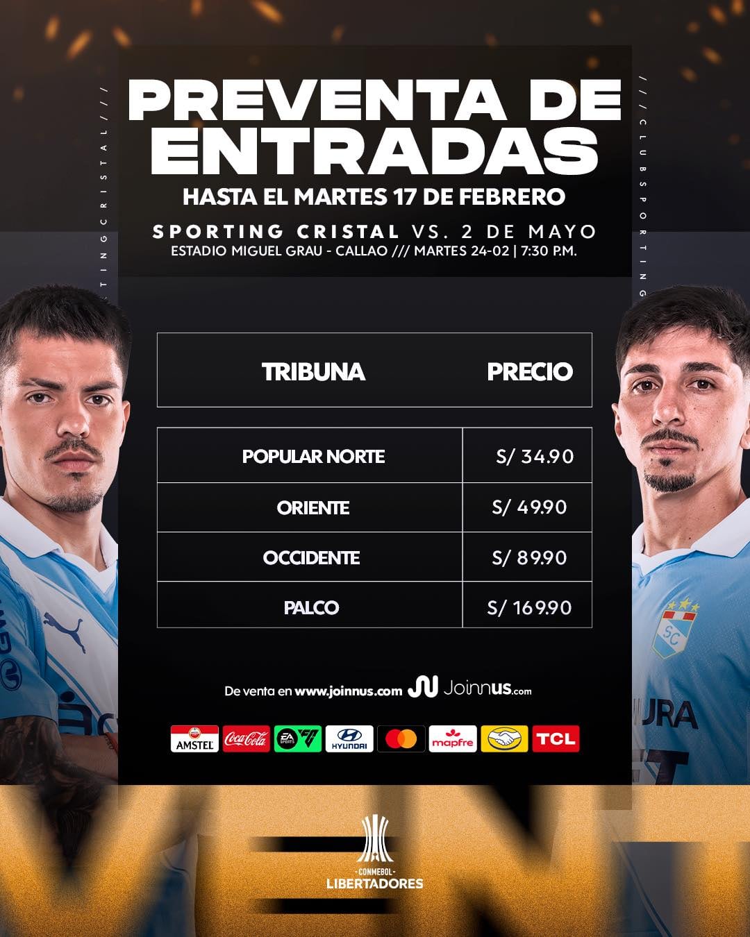 Se inició la venta de entradas para el partido de vuelta. (Foto: Sporting Cristal)