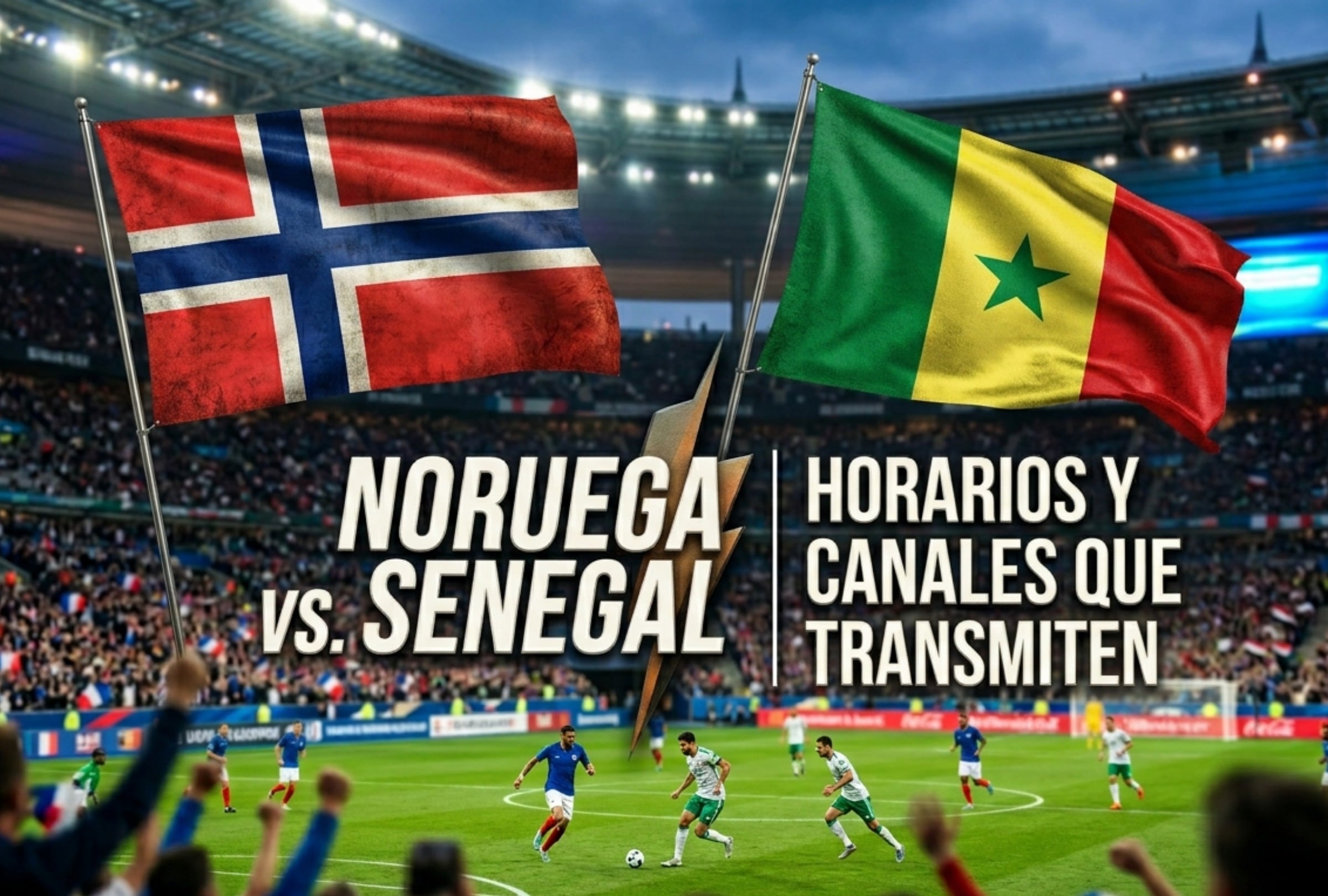 Noruega y Senegal prometen protagonizar un duelo intenso en el Estadio Nueva York - Nueva Jersey por el Mundial de Fútbol 2026. (Foto: Imagen creada por Depor usando Gemini)
