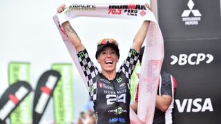 Ironman 70.3: Heather Jackson ganó la triatlón de Limay donará premio a damnificados