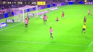 Barcelona vs. Athletic de Bilbao: Suárez y el gol tras buen pase de Messi