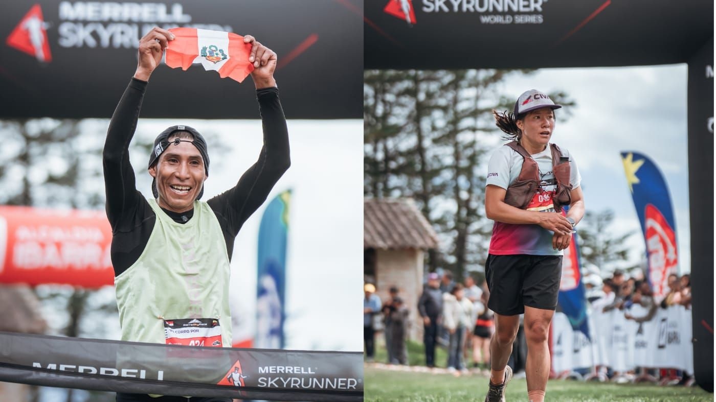 El corredor peruano José Manuel Quispe se llevó el oro en la Ibarra SkyRace en Ecuador, logrando un triunfo histórico. Mientras que Rosalía Zegarra conquistó un reñido tercer lugar. (Fotos: Difusión)