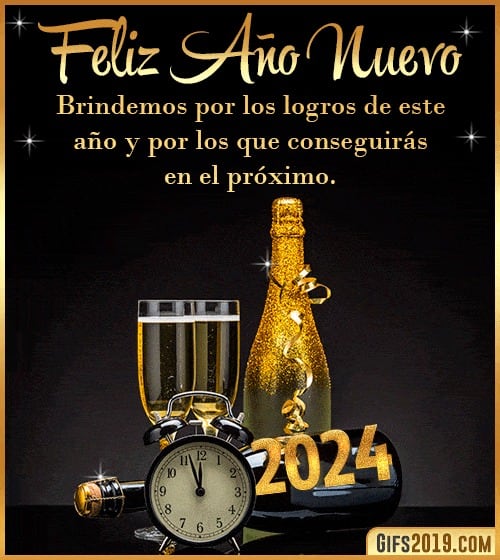 Imágenes con frases para la celebración del Año Nuevo 2024. (Foto: Internet)
