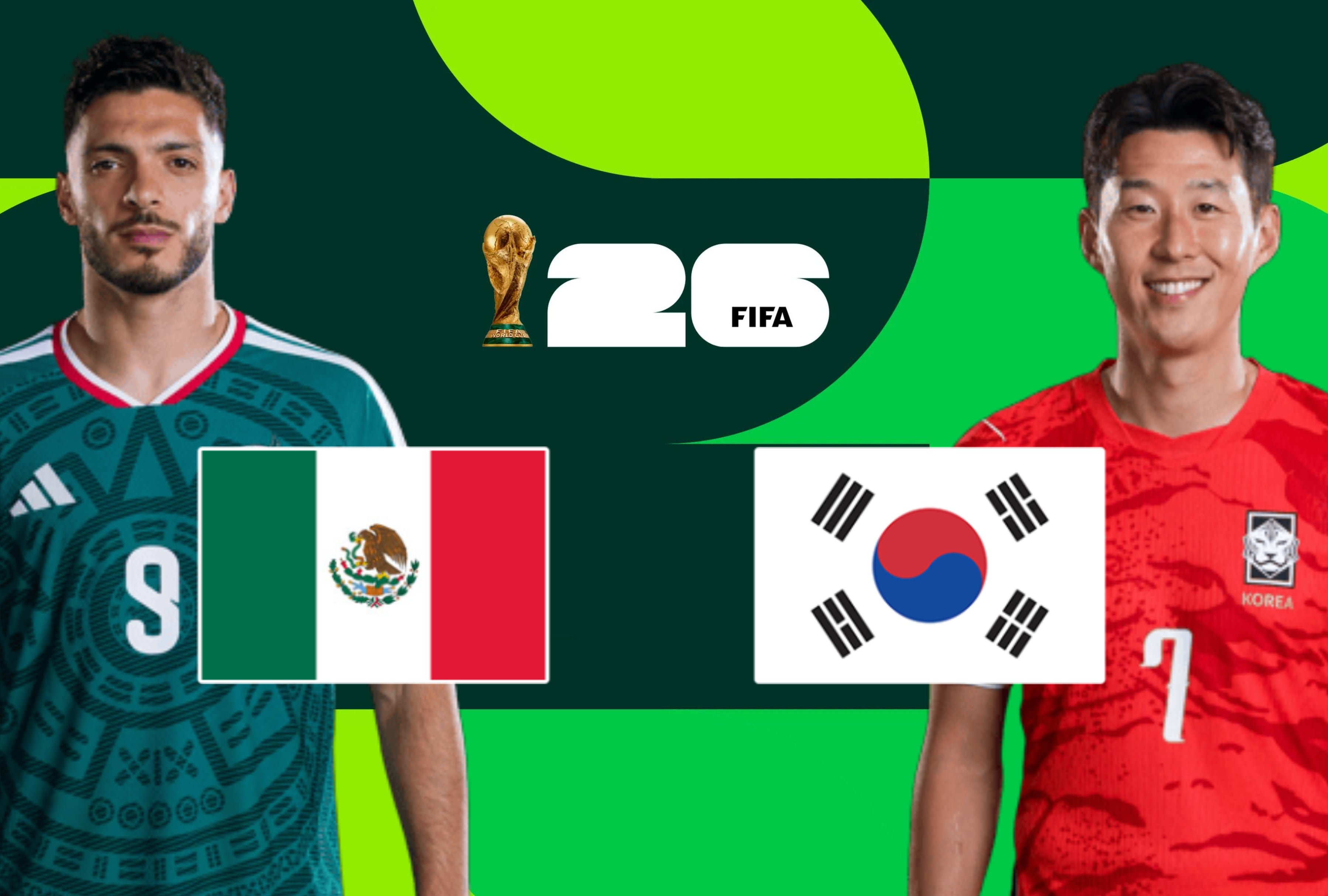 Sigue a la selección mexicana en su participación en el Mundial 2026. Conozca el horario oficial, los canales de TV y dónde ver el juego de México vs. Corea del Sur en vivo gratis por señal abierta en directo. | Crédito: fifa.com / Composición Depor