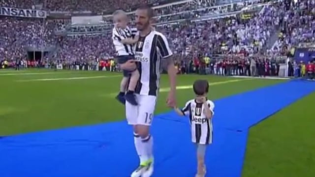 Le rompieron el corazón: la historia del enojo del hijo de Bonucci por el título de la Juventus [VIDEO]