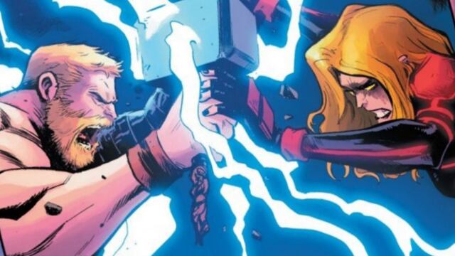 Marvel: Capitana Marvel vs. Thor, el encuentro que acaba con la vida de un Vengador