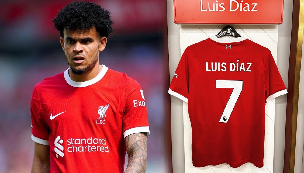 Luis Díaz y su inesperado cambio de dorsal en el Liverpool. (Foto: internet)
