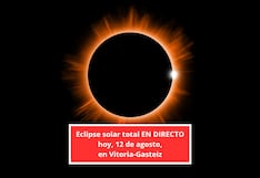 Hora exacta, cuánto dura y dónde ver el eclipse solar total EN DIRECTO hoy, 12 de agosto, en Vitoria-Gasteiz