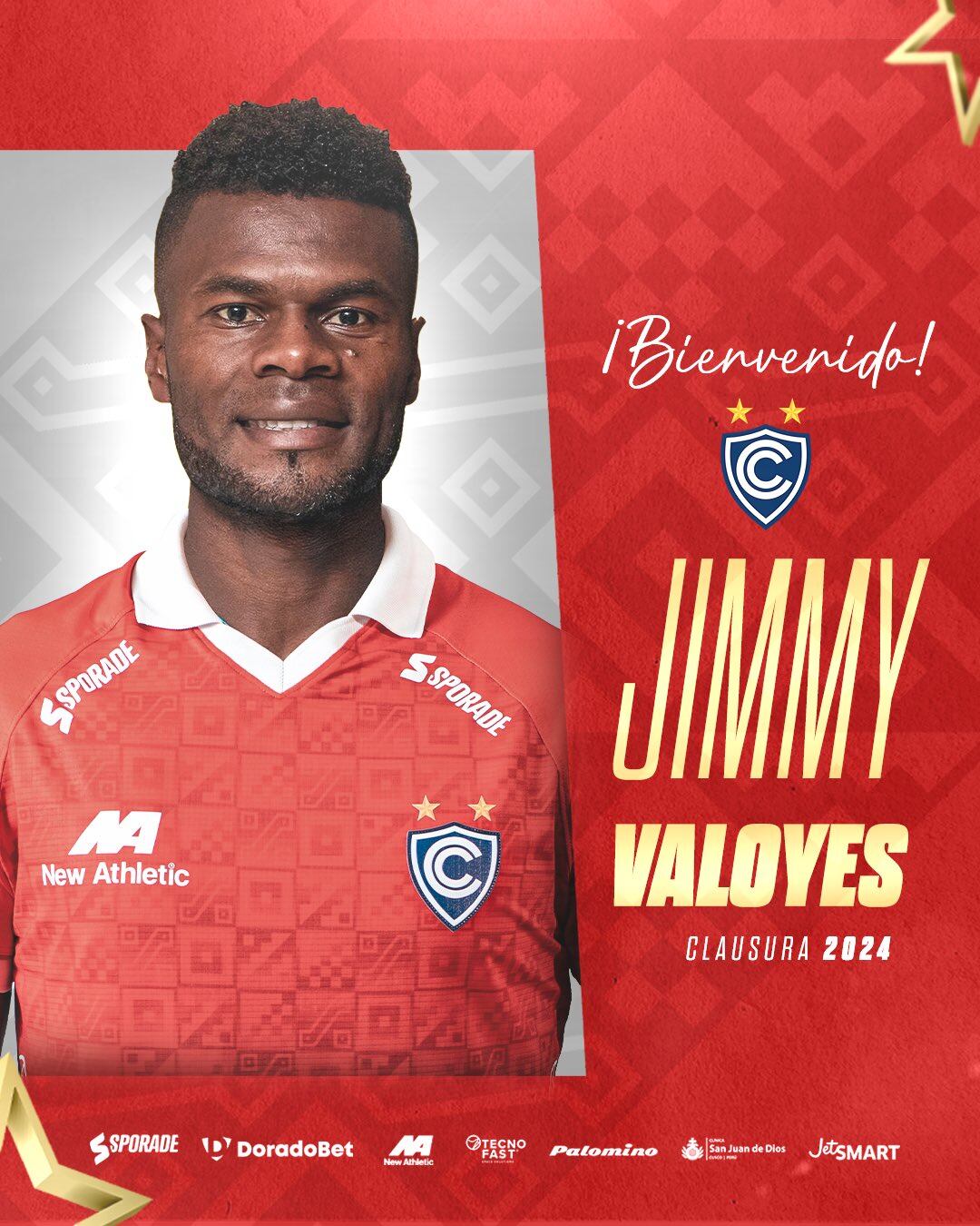 Así fue anunciado Jimmy Valoyes en Cienciano. (Cienciano)