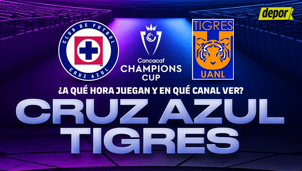 Cruz Azul y Tigres se enfrentan por las semifinales de la Concachampions. (Diseño: Christian Marlow)